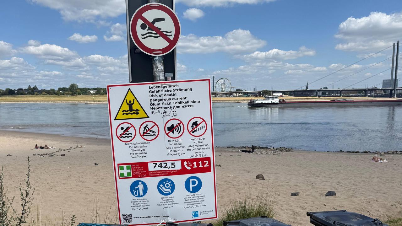 Nordrhein-Westfalen: Düsseldorf bereitet Badeverbot im Rhein vor