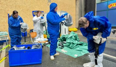 Nordrhein-Westfalen: Noch bis Dienstag: Tierschützer siedeln Tauben aus Essener Tunnel um