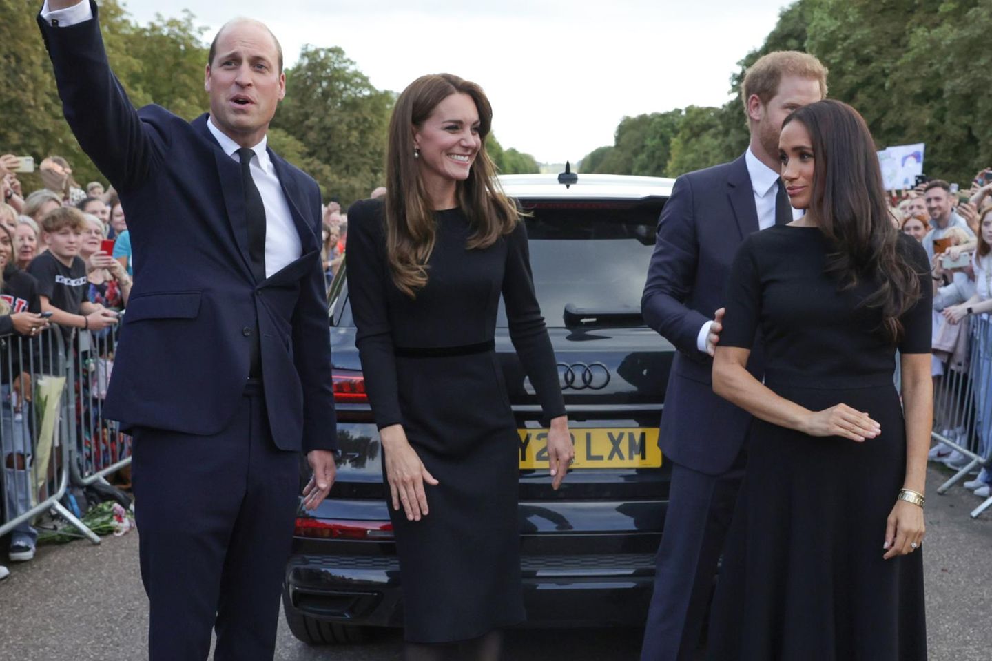 Prinz William, Catherine, Princess of Wales, Prinz Harry und Herzogin Meghan