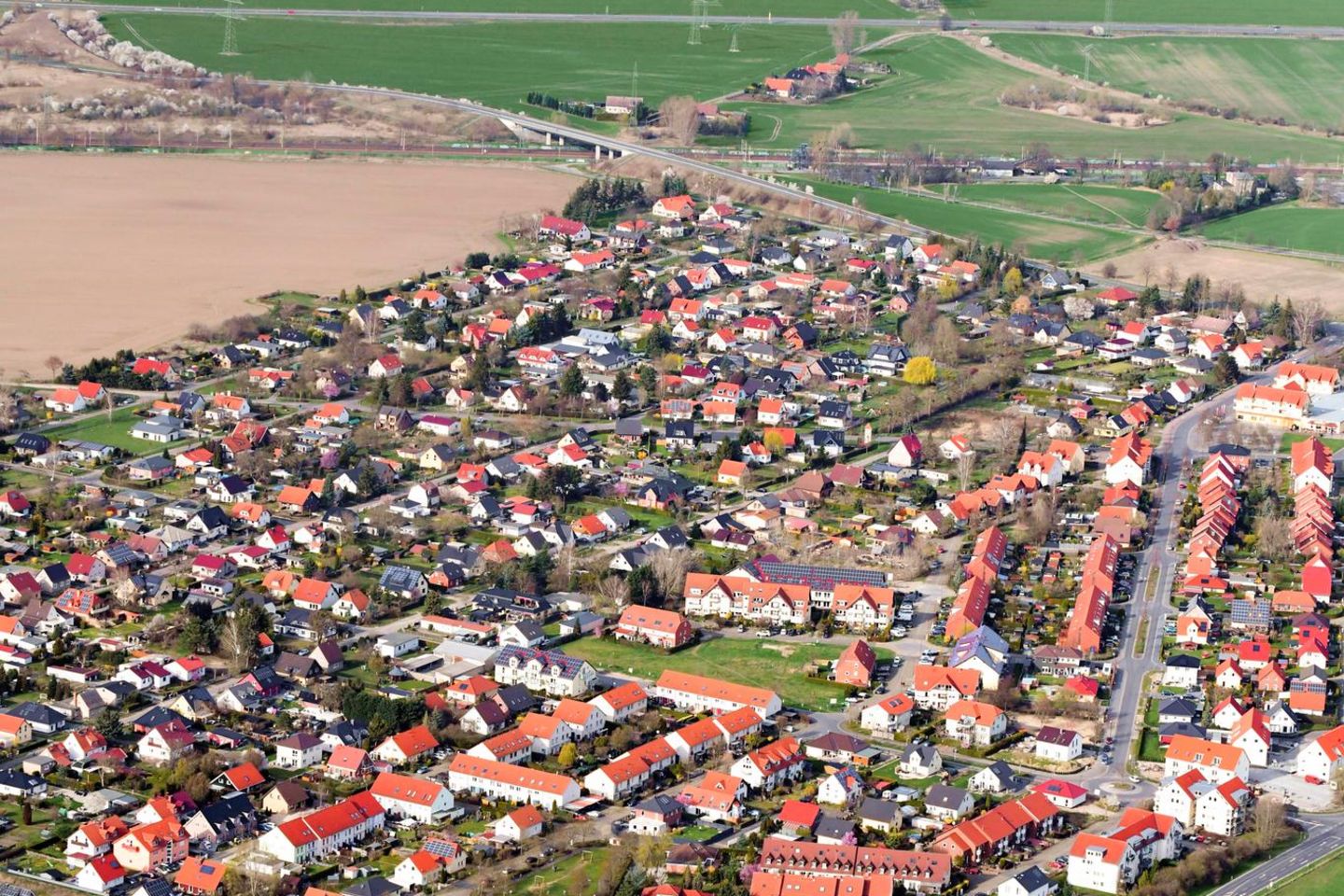 Luftbild von Wustermark