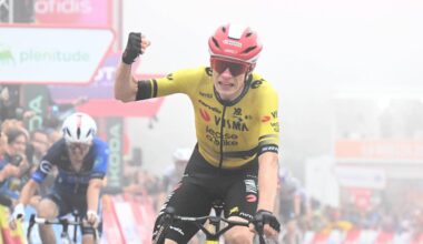 Trotz Sturz: Vingegaard gewinnt zweite Vuelta-Etappe