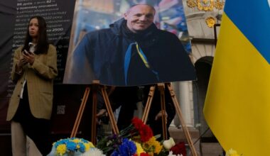 Beisetzung des ukrainischen Politikers Andrij Parubij