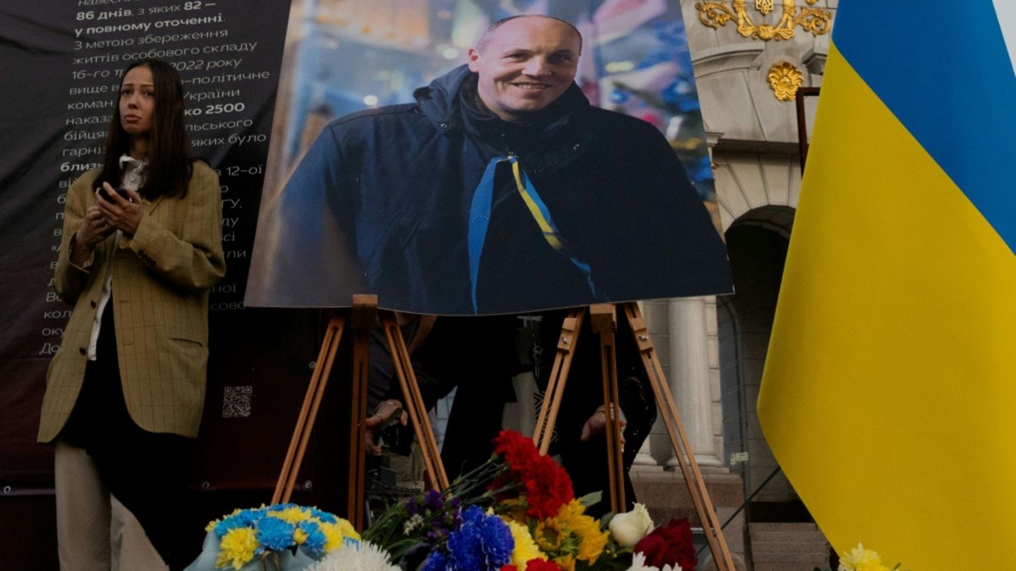 Beisetzung des ukrainischen Politikers Andrij Parubij