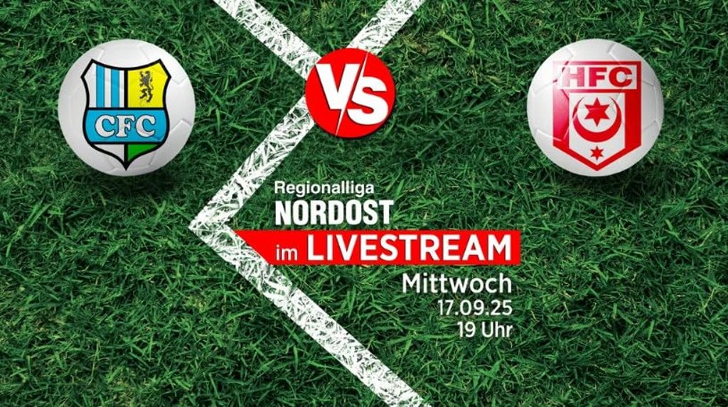Am heutigen Mittwoch treffen in der Regionalliga Nordost der Chemnitzer FC auf den Halleschen FC. Volksstimme und Mitteldeutsche Zeitung übertragen die Partie im Livestream.