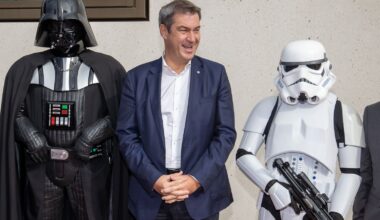 Söders Auftritt zu "Darth Vader"-Musik: Das waren die Reaktionen
