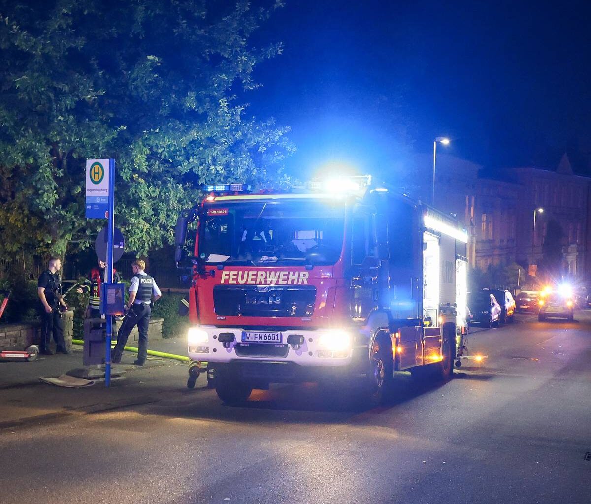 Feuer in Badezimmer am Katernberg