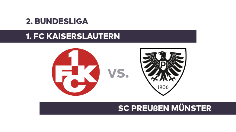 1. FC Kaiserslautern - SC Preußen Münster: Begegnung auf Augenhöhe - 2. Bundesliga