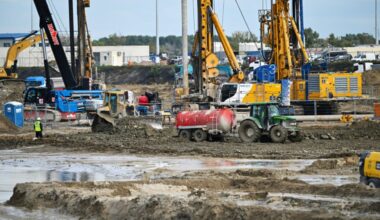 Bauarbeiten in Paks im Oktober 2024