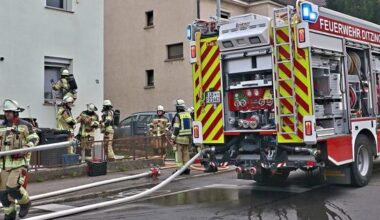 Feuerwehr rückt in Ditzingen aus