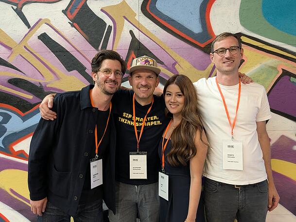 Das Team hinter dem Freyheit Festival (von links): Christian Hiery, Alexander Gottschalk, Han Luu und Moritz Zyrewitz.