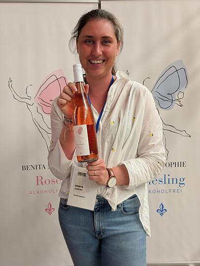 Extra aus Österreich gekommen: Benita Lobner.