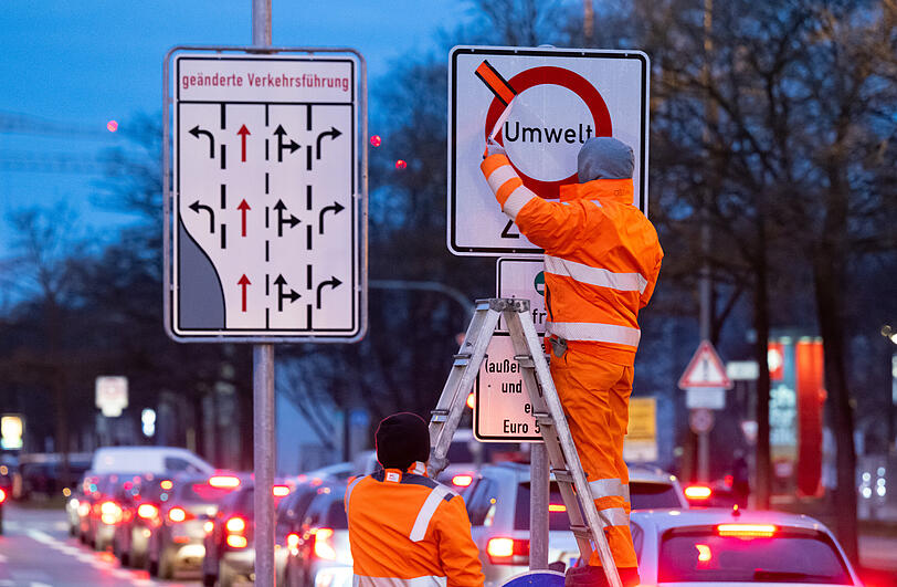 Die erste Maßnahme war ein teilweises Diesel-Fahrverbot.