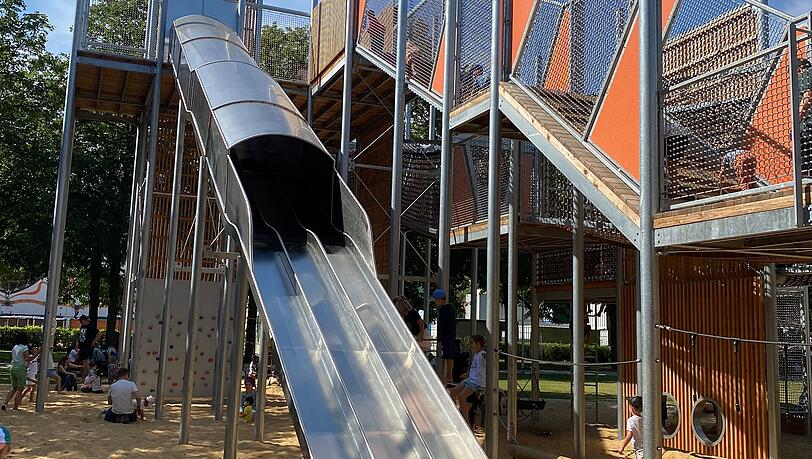 Hat 3,2 Millionen Euro gekostet: Was taugt der neue Münchner Super-Spielplatz?
