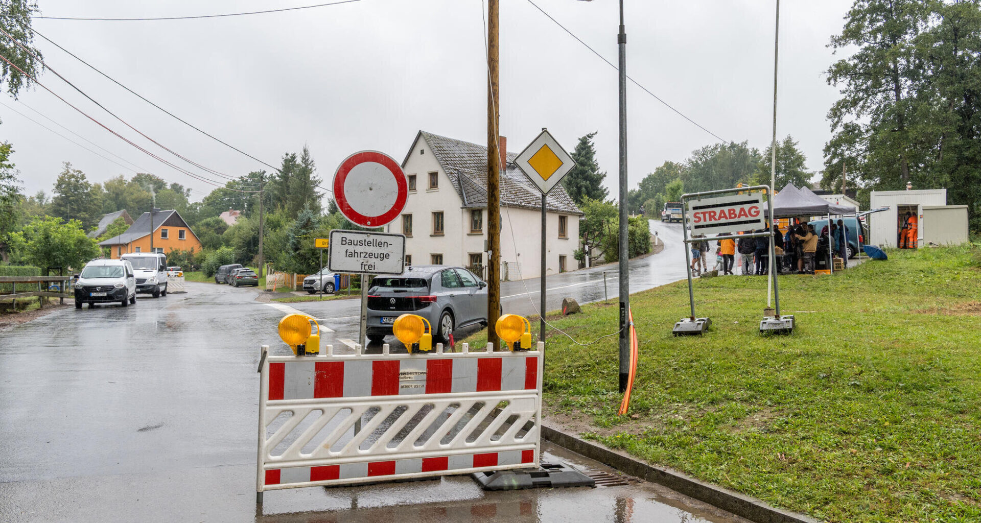 Wichtige Straße in Niederfrohna öffnet eher als geplant