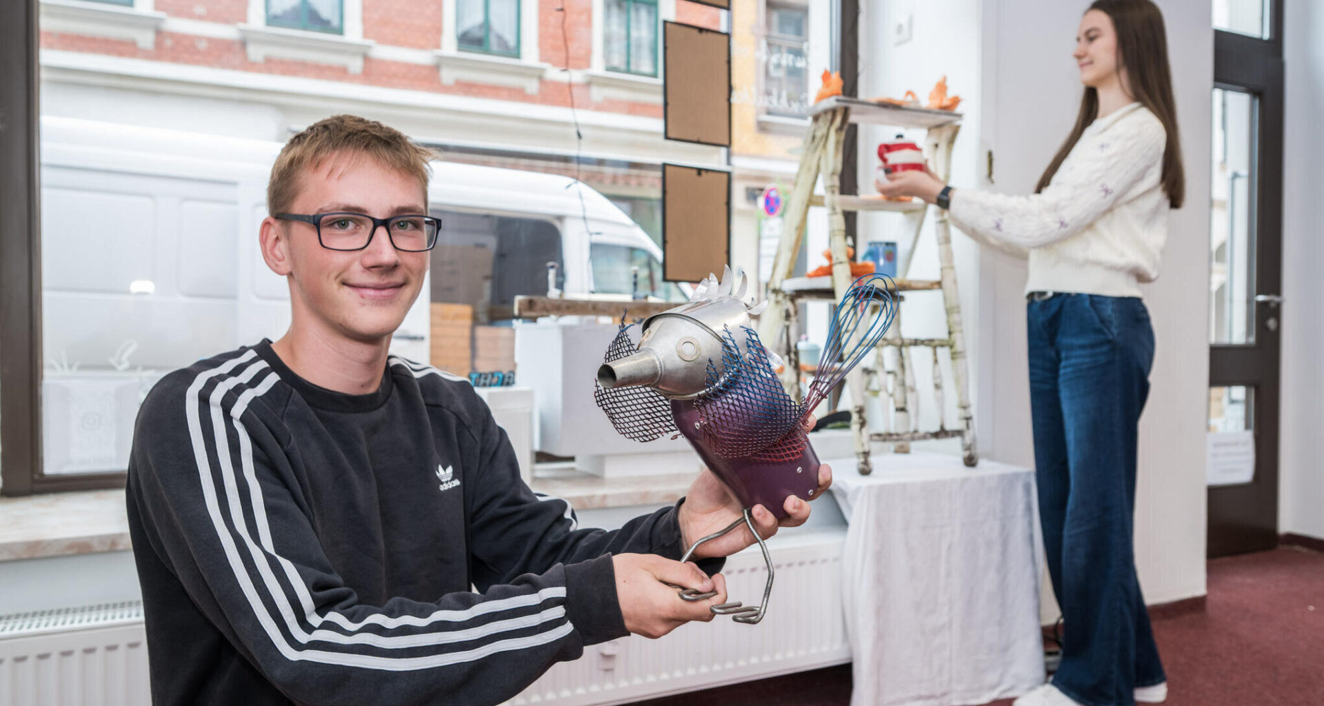 Mit einem Kunstprojekt in der Stollberger Innenstadt