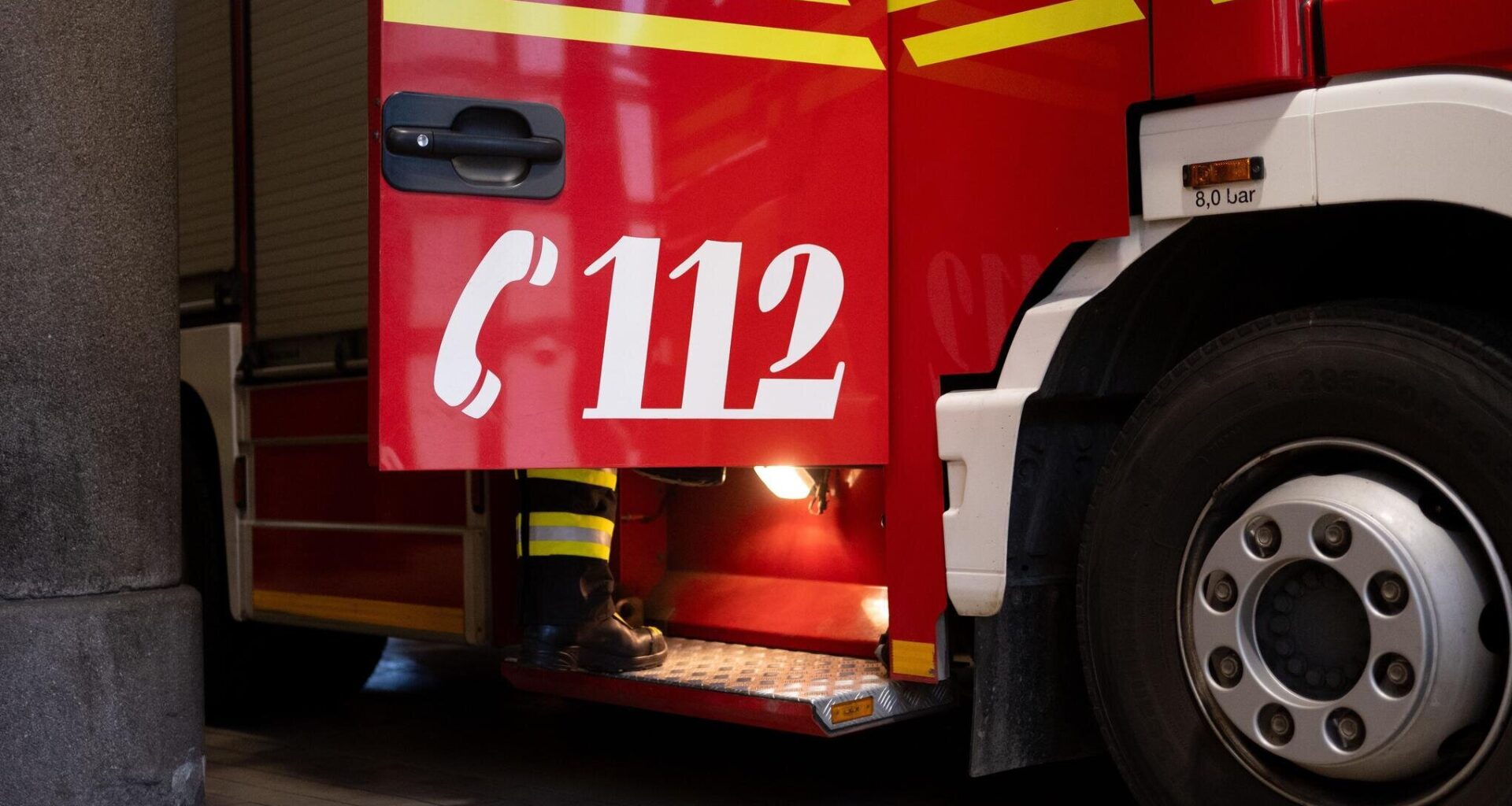 Feuerwehr rückt mit ABC-Zug aus
