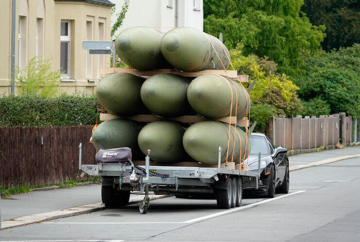 Werden hier Bomben durch Chemnitz transportiert?