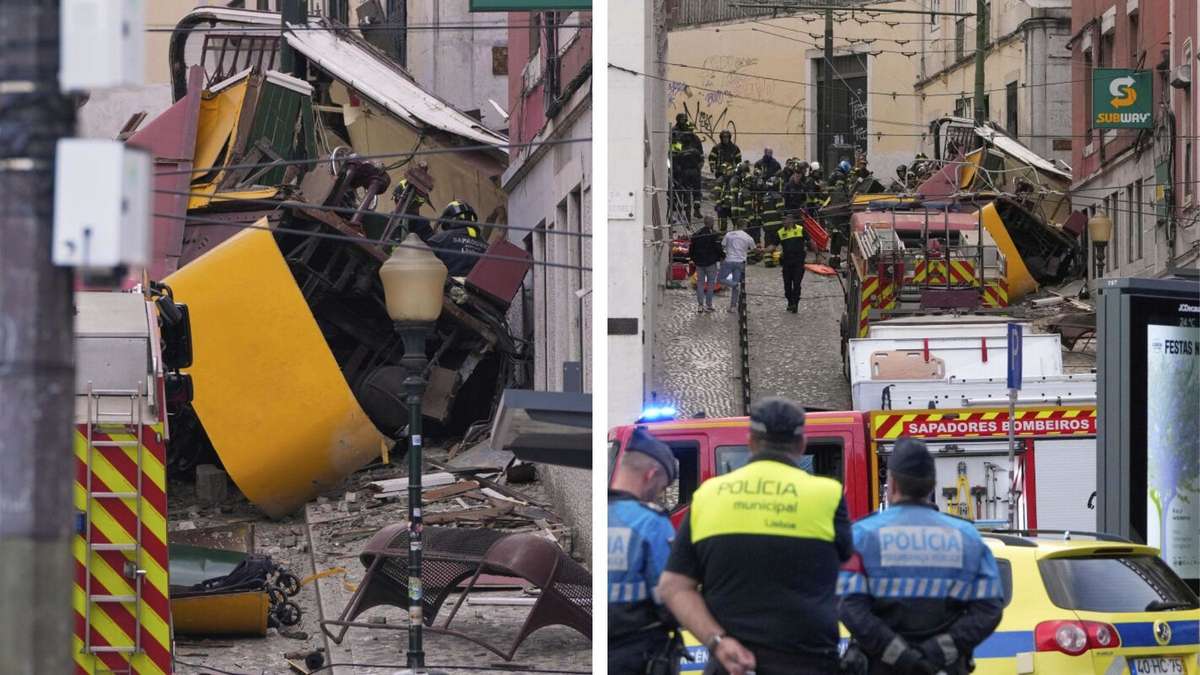 Berühmte Seilbahn in Lissabon entgleist: mindestens drei Menschen tot