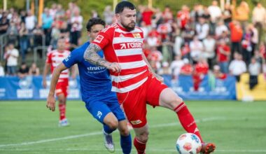 Oliver Burke (Union Berlin) im Testspiel gegen die VSG Altglienicke (Quelle: IMAGO / Matthias Koch)