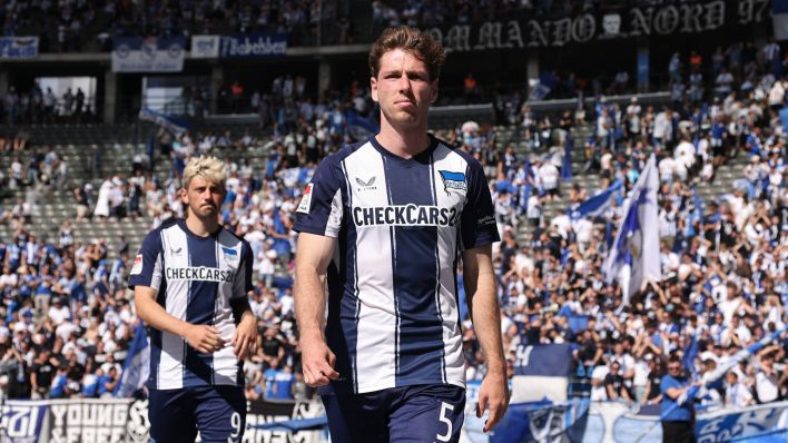 Leon Jensen von Hertha BSC (Bild: IMAGO / Contrast)