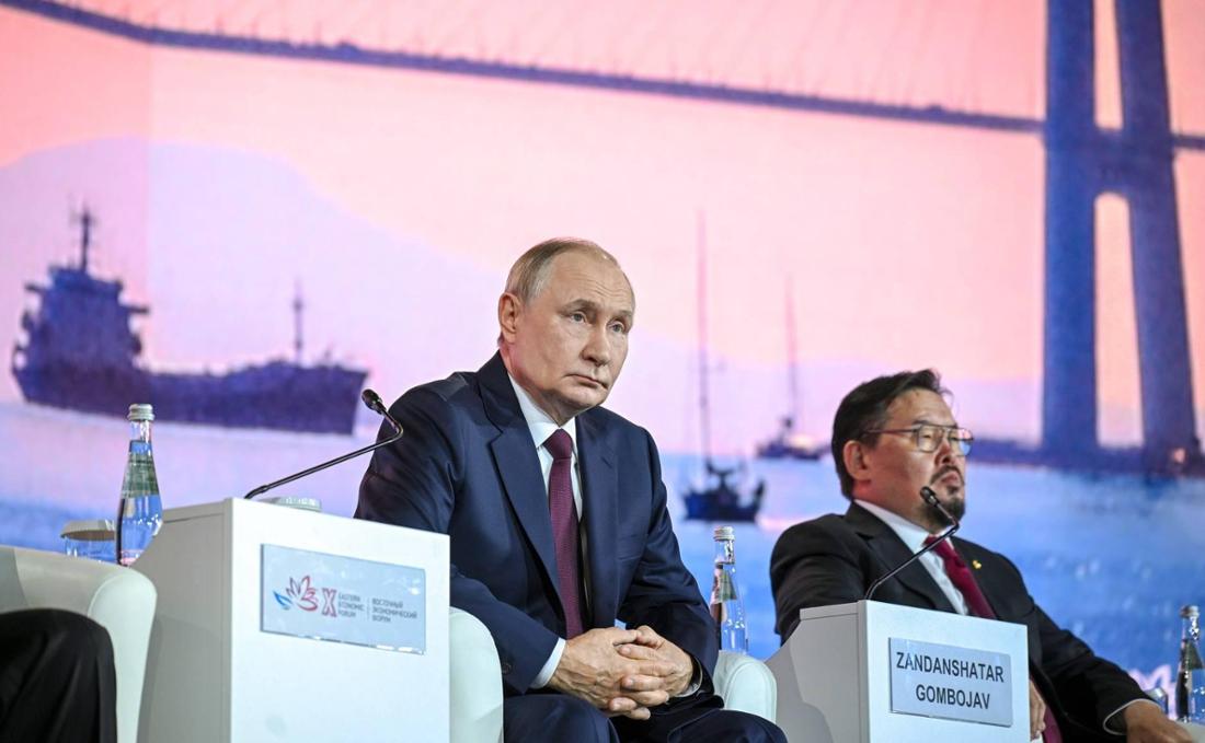 Wladimir Putin in Wladiwostok.
