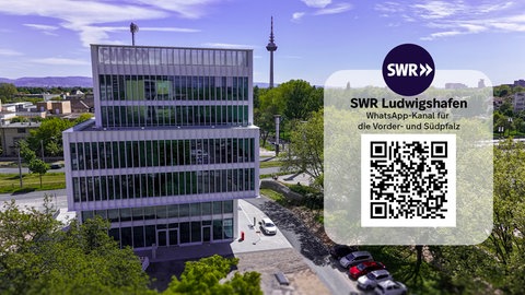 Der QR-Code für den WhatsApp-Kanal des SWR Studios Ludwigshafen