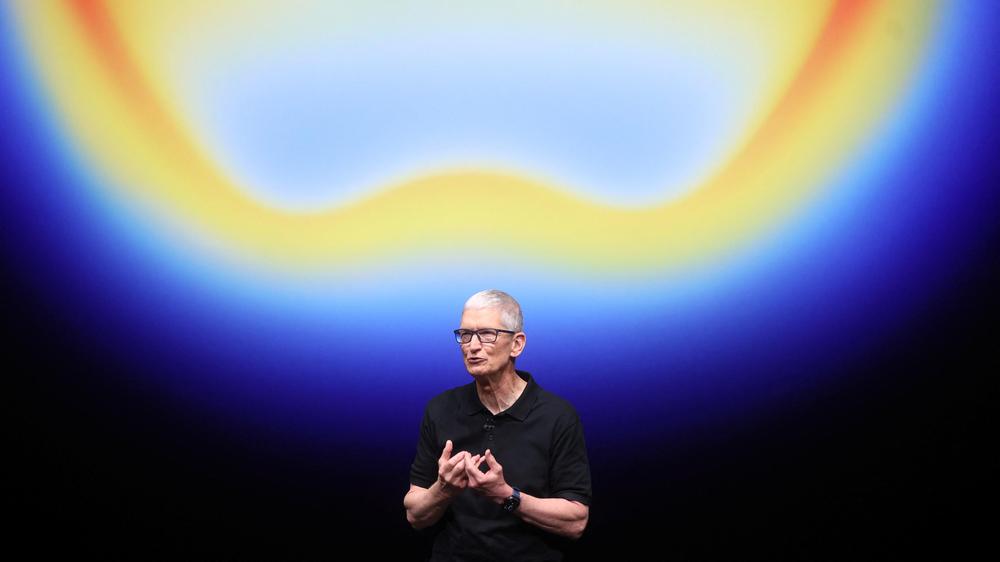 Apple Event 2025: Apple-CEO Tim Cook beim Apple Event 2025 in Cupertino: Am Dienstagabend stellt Apple neue Produkte vor.