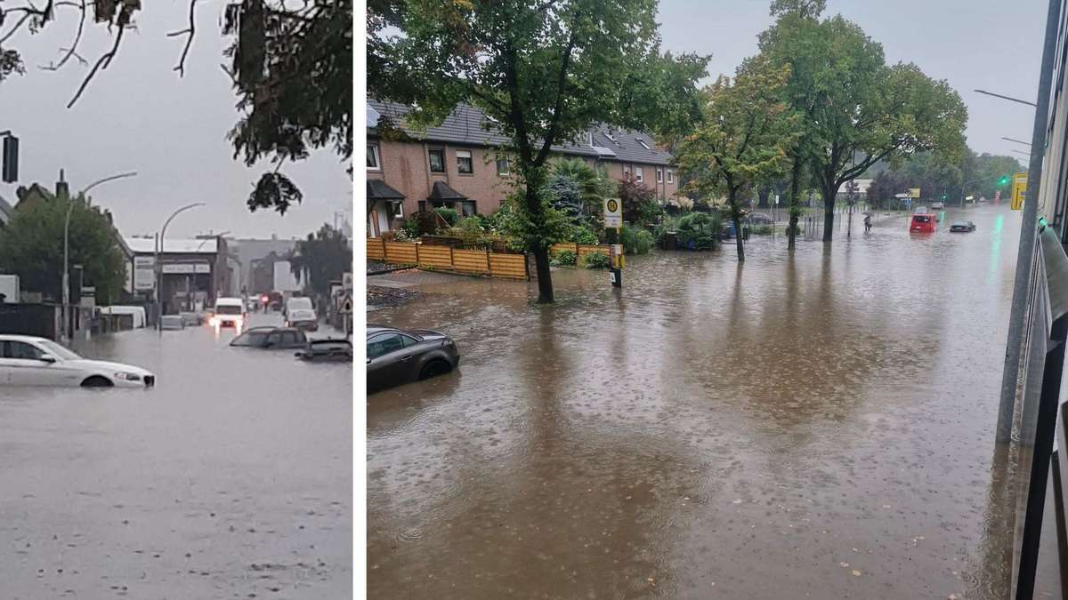 Schule geschlossen, Straßen dicht – „Wasser kam wie eine Wand“