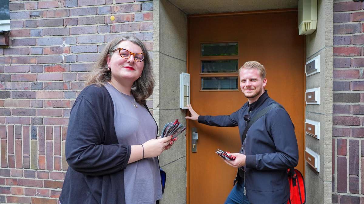 Hammerin in Gelsenkirchen im Kommunalwahlkampf – „Tragen die Menschen das Herz auf der Zunge“