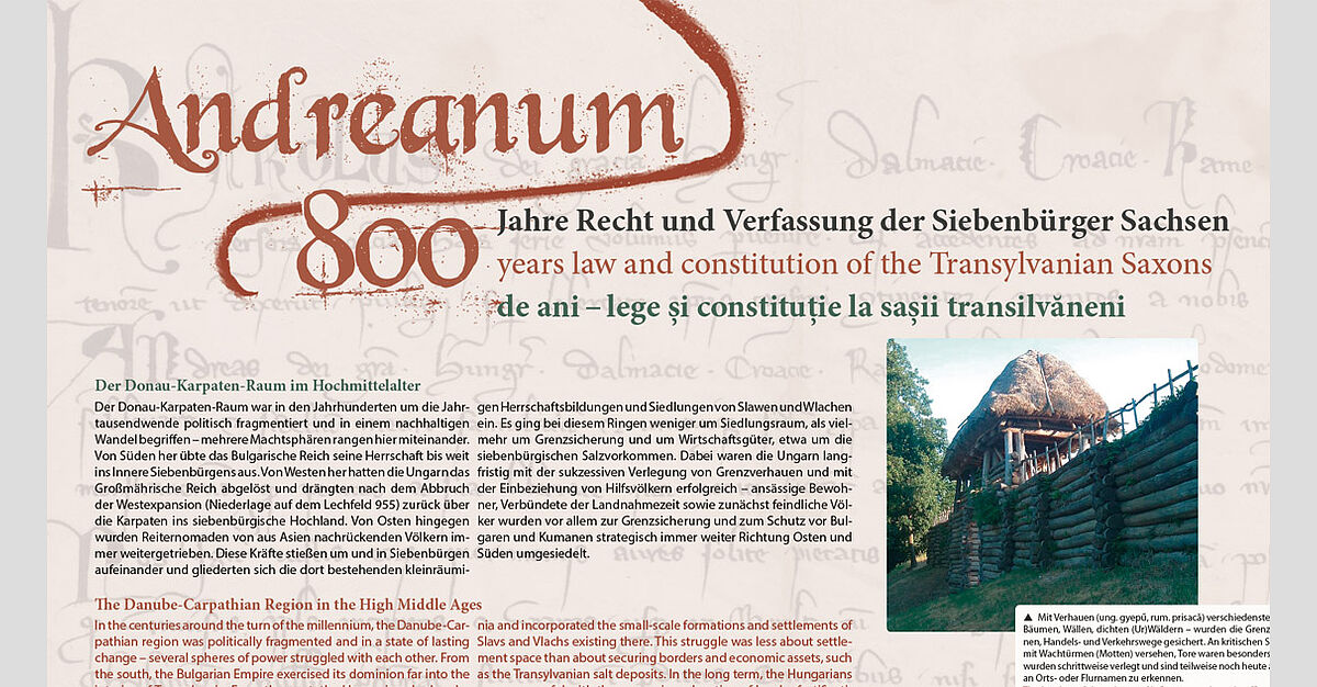 Ausstellungseröffnung in Wiesbaden: "Andreanum – 800 Jahre Recht und Verfassung der Siebenbürger Sachsen"