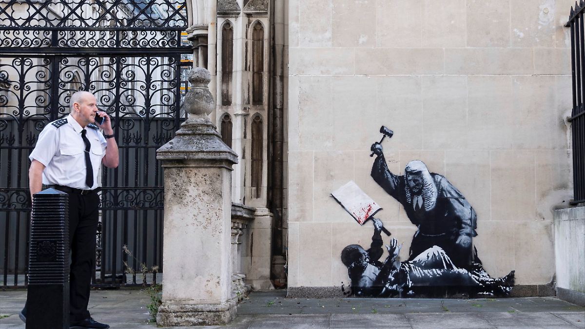 Der Tag: Neues Banksy-Werk kritisiert Vorgehen bei Palästina-Protesten
