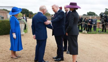 Staatsbesuch: Britische Königsfamilie empfängt Donald und Melania Trump