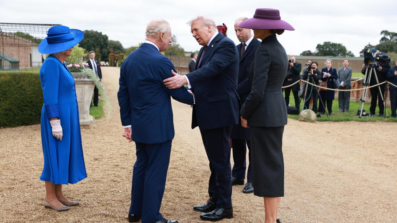 Staatsbesuch: Britische Königsfamilie empfängt Donald und Melania Trump