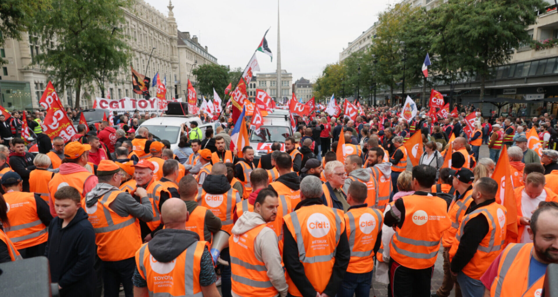 Proteste gegen Sparpläne in Frankreich