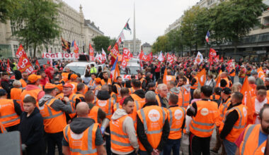 Proteste gegen Sparpläne in Frankreich
