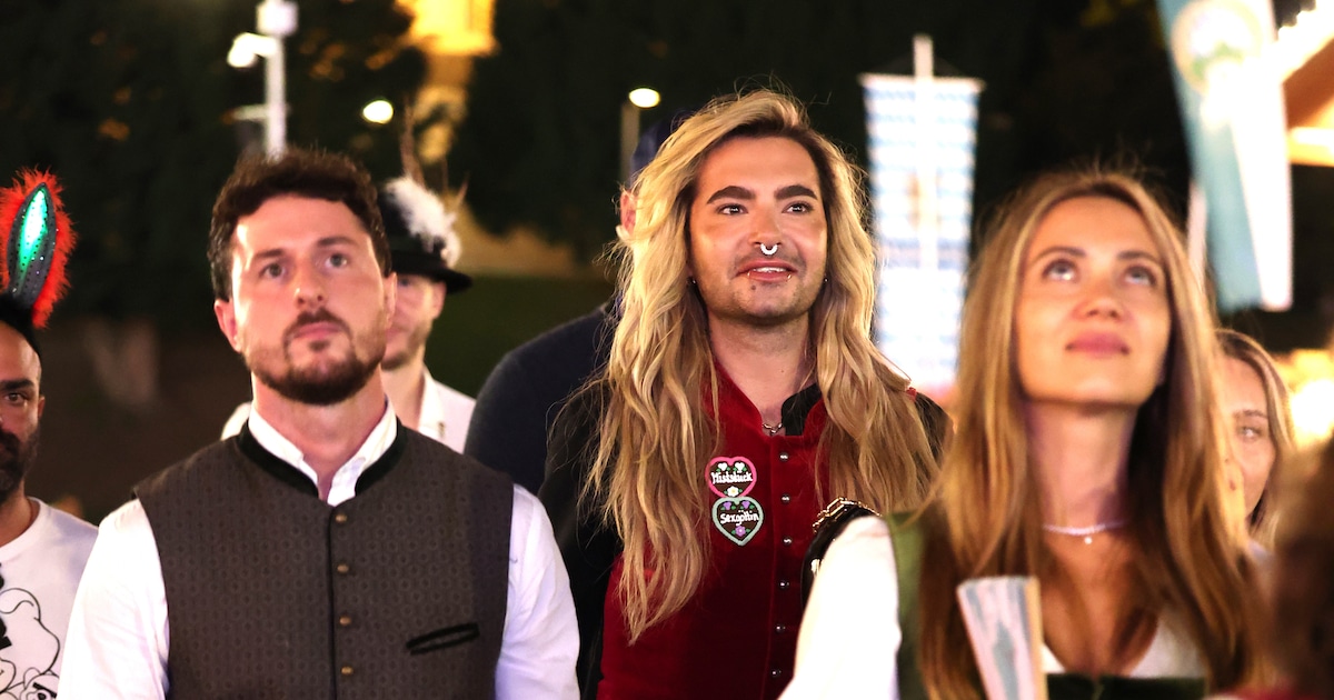 Bill Kaulitz amüsiert sich prächtig mit Jannik Kontalis