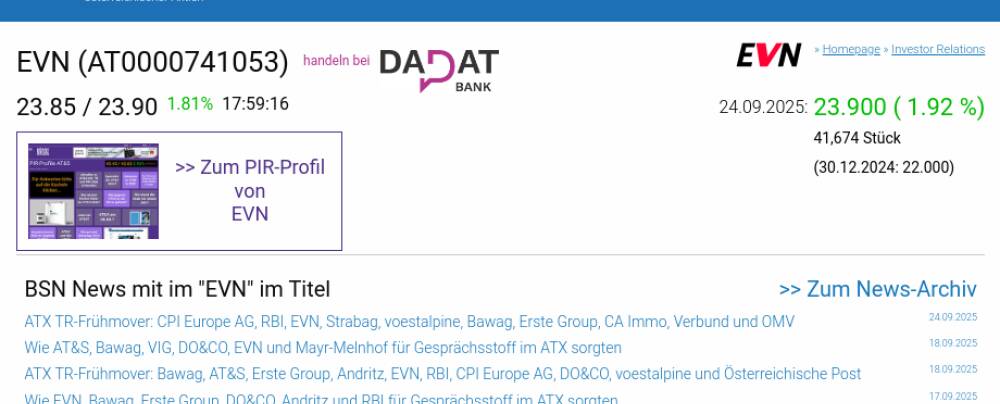 Wie EVN, AT&S, CPI Europe AG, Bawag, Wienerberger und DO&CO für Gesprächsstoff im ATX sorgten