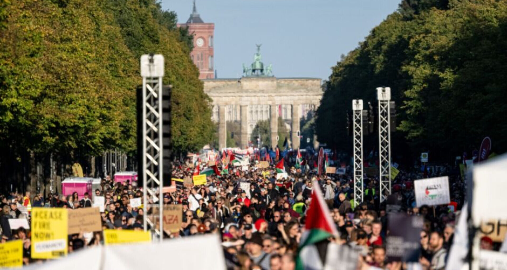 Berlin: 100.000 Demonstranten gegen Israels Vorgehen in Gaza
