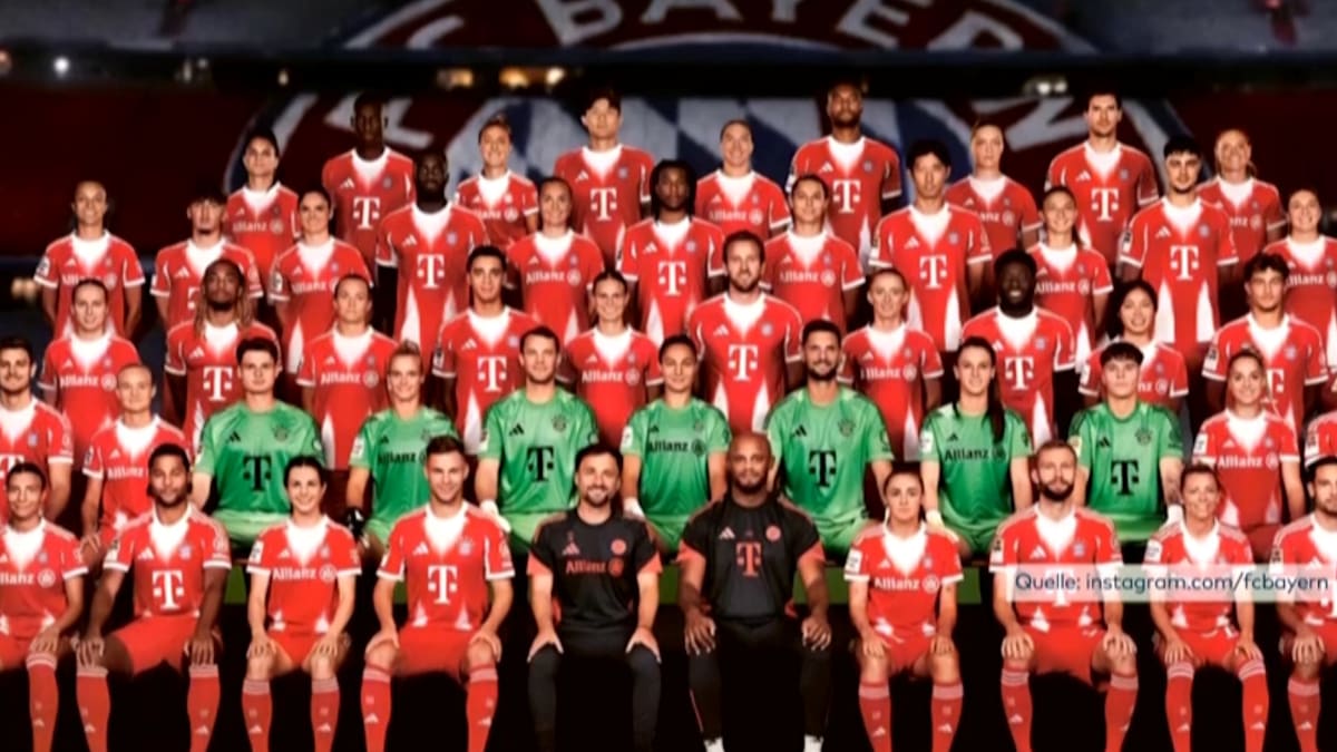 Das gab es noch nie: FC Bayern München veröffentlicht historisches Mannschaftsfoto - Video