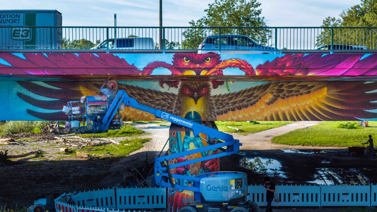 Neues Graffiti für die Brudermühlbrücke - München