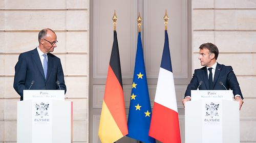 Antrittsbesuch Kanzler Merz in Paris