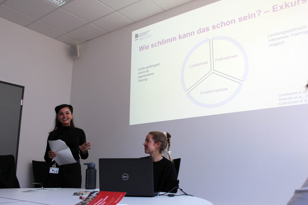 "Umgang mit Menstruation im Sportunterricht“ lautet das Thema eines der Workshops.