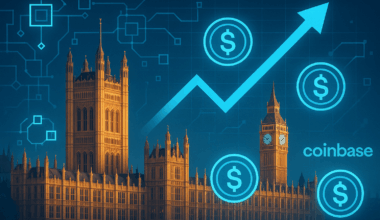 Coinbase backs UK petition urging stablecoin rules and blockchain adoption.