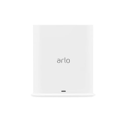 Arlo Zertifiziertes Zubehör, SmartHub, Lokaler Speicher - Micro-SD-Karte, WiFi WLAN 2,4 GHz, Kompatibilität Mit Arlo Kameras Und Klingeln, Konnektivität Apple HomeKit, Ethernet-Kabel, Weiß