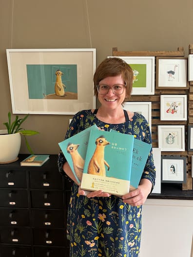 Stefanie Jeschkes erstes Buch „Ich wär so gern...dachte das Erdmännchen“ wurde in mehrere Sprachen übersetzt.