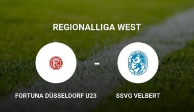 Fortuna Düsseldorf U23 behauptet sich mit knappem Sieg gegen SSVg Velbert 02