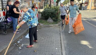 Wie Umweltpaten in Mannheim-Rheinau in ihrem Stadtteil aufräumen