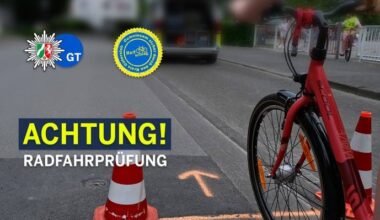 Fahrradprüfung an der Grundschule Lindenschule