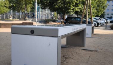 Sechs neue Solarbänke in Wiesbaden