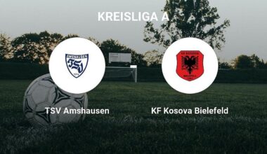 Spannender Kampf zwischen dem TSV Amshausen und dem KF Kosova Bielefeld